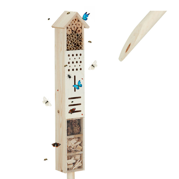 Insektenhotel mit Stange