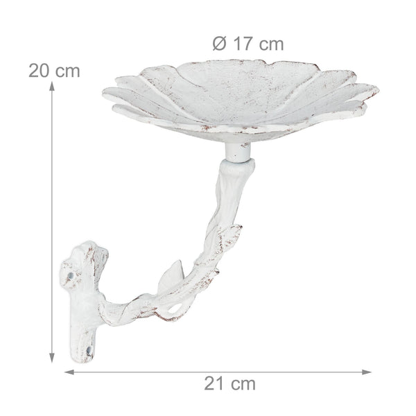 Vogeltränke Blume aus Gusseisen