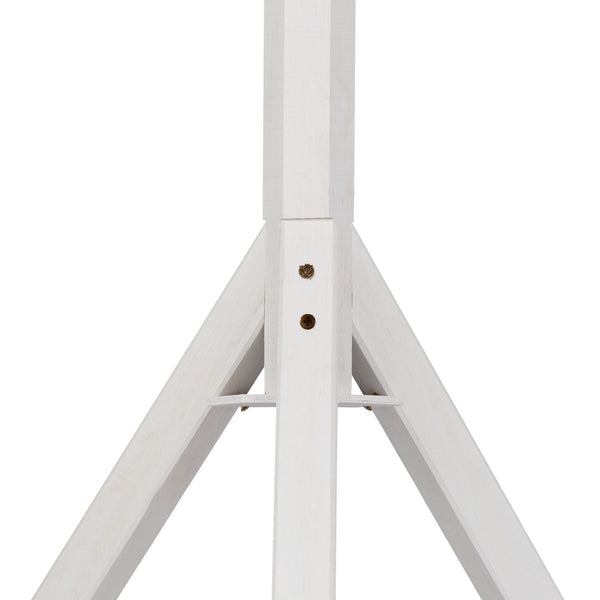 Weißes Vogelhäuschen auf Ständer