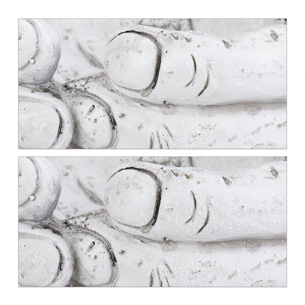 Vogelbad Hände Kunststein