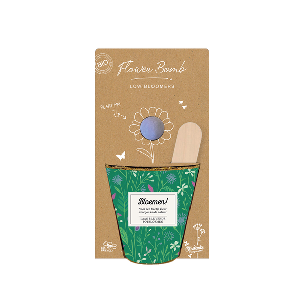 Grow-Kit „Blumen!“ mit niedrigwachsendem Samenbomben-Mix