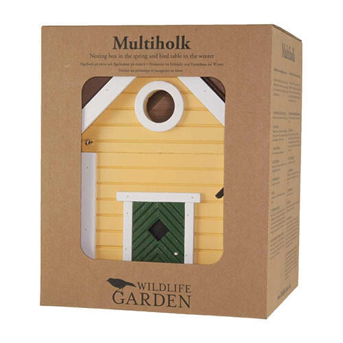 Vogelhaus Villa 2-in-1 Lärchenholz Gelb | Wildlife Garden