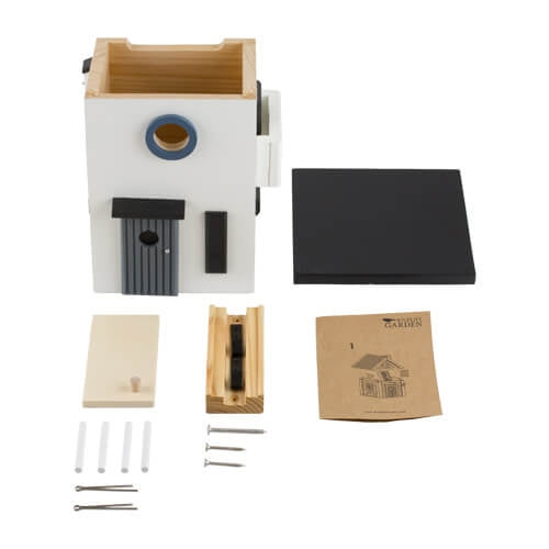 Multiholk Funkis – Design Vogelhaus & Futterhäuschen (FSC-Holz)