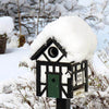 Vogelhaus Korsvirke Schwarz 2-in-1 Lärchenholz | Wildlife Garden