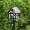 Vogelhaus Korsvirke Schwarz 2-in-1 Lärchenholz | Wildlife Garden