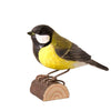 Vogelbeeldje Koolmees – Handgesneden Houten Decoratievogel | DecoBird Wildlife Garden – foto 2