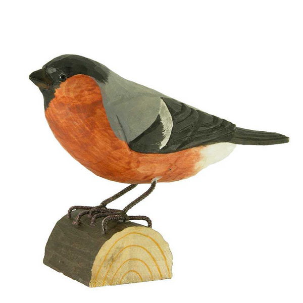 Vogelbeeldje Goudvink – Handgesneden Houten Decoratievogel | DecoBird Wildlife Garden – foto 3