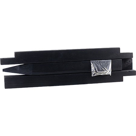 Dreiteiliger Stock schwarz