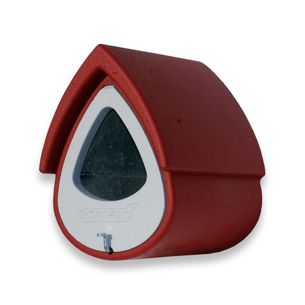 Halfopen nestkast 2MR rood/grijs voor de gevel – Schwegler