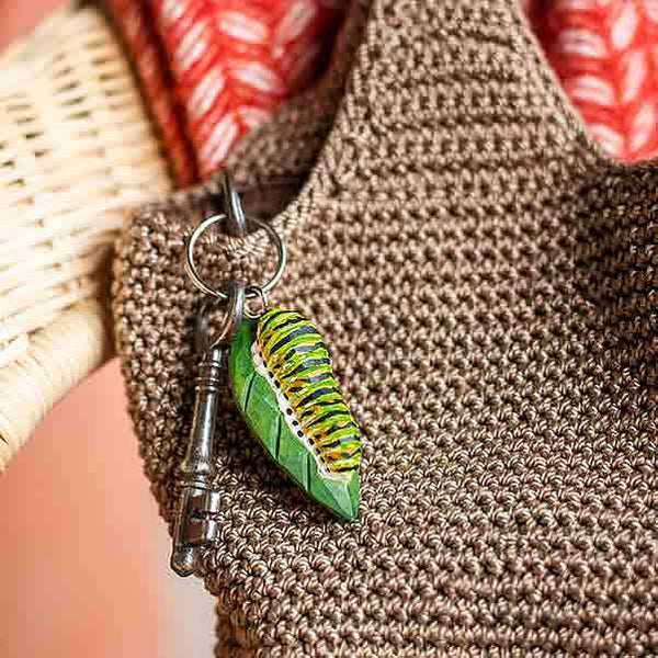 Schlüsselanhänger Raupe