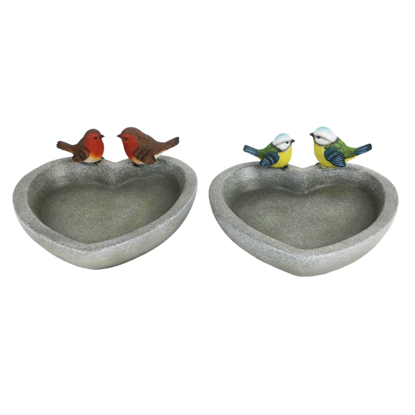 Vogeltränke in Herzform