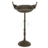 Birdbath High mit 2 Vögeln aus Metall