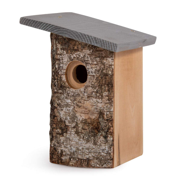 Kohlmeise Nistkasten Kopervik Birkenrinde 32mm | CJ Wildlife