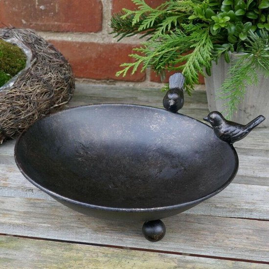 Vogeltränke Vögel rund aus Metall