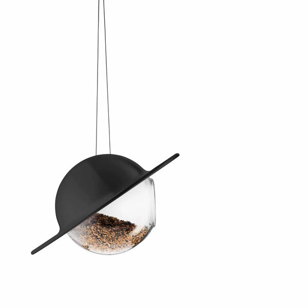 Eva Solo Saturn vogelvoeder zwart – modern & weerbestendig
