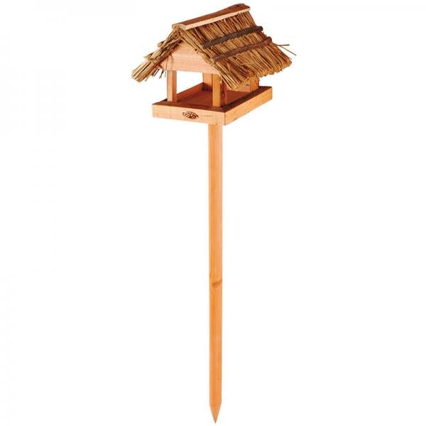 Esschert Design - Futtertisch auf Pfahlreetdach