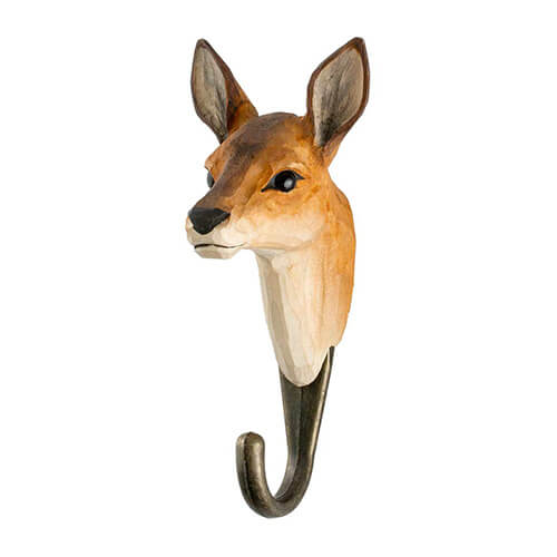 Kledinghaak Ree – Decoratieve Houten Wandhaak | Wildlife Garden – foto 2