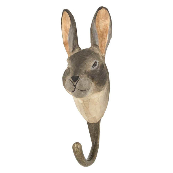 Kledinghaak Haas – Decoratieve Houten Wandhaak | Wildlife Garden – foto 2
