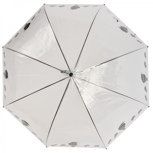 Regenschirm transparente Vögel auf Draht