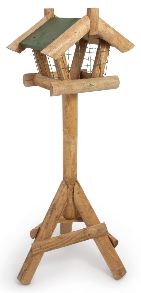 Vogelschutz - Futterhäuschen mit Schutzkäfig