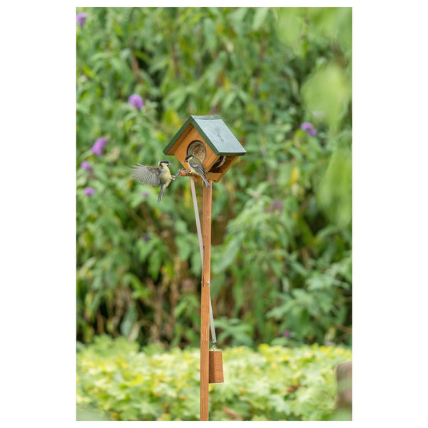 Erdnussbutterdosenhalter aus Kork mit Wippe