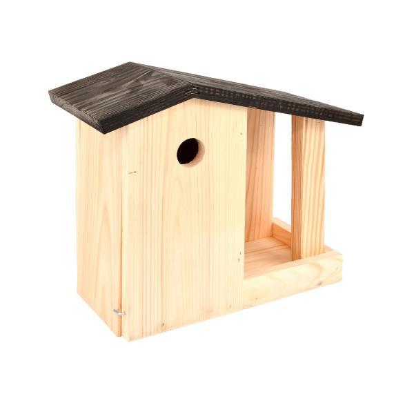 Nistkasten und Futtertisch 2 in 1