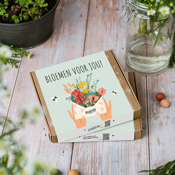 Blossombs Geschenkset – Blumen für Dich (Mittel) | Nachhaltiges Geschenk mit Blumenbomben