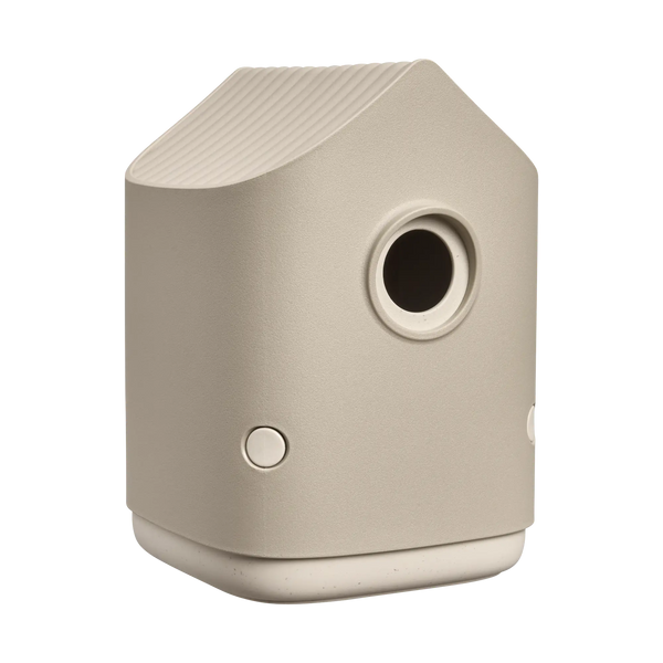 Cosy vogelhuisje paddenstoel beige – nestkast voor koolmezen & pimpelmezen | Duurzaam gerecycled kunststof & weerbestendig