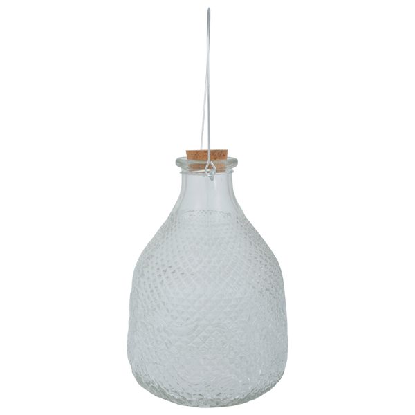 Vintage Wespentopf kariertes Glas L