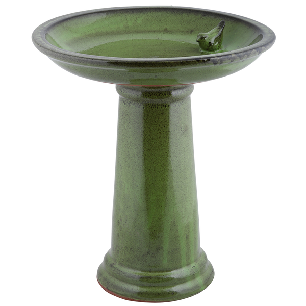 Vogeltränke grün zu Fuß
