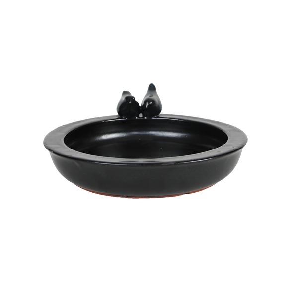 Anthrazitgraue Vogeltränke