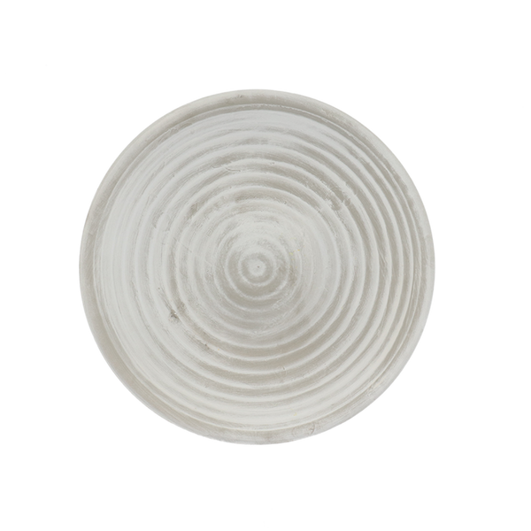 Vogeltränke Keramik grau