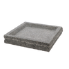 Vogelbad Granit quadratisch