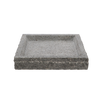 Vogelbad Granit quadratisch