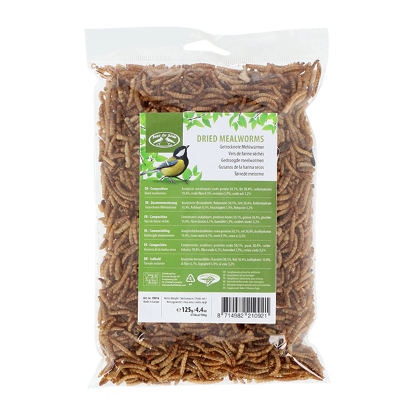 Getrocknete Mehlwürmer 125g