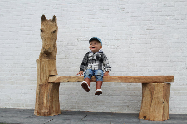 Skulpturen Bankpferd