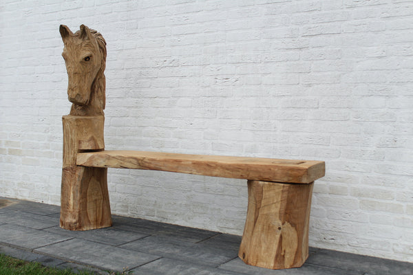 Skulpturen Bankpferd