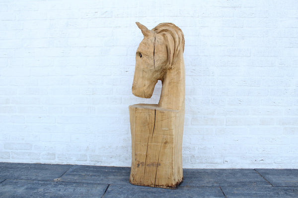 Holzskulptur Pferd