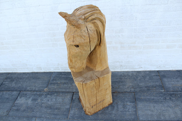 Holzskulptur Pferd