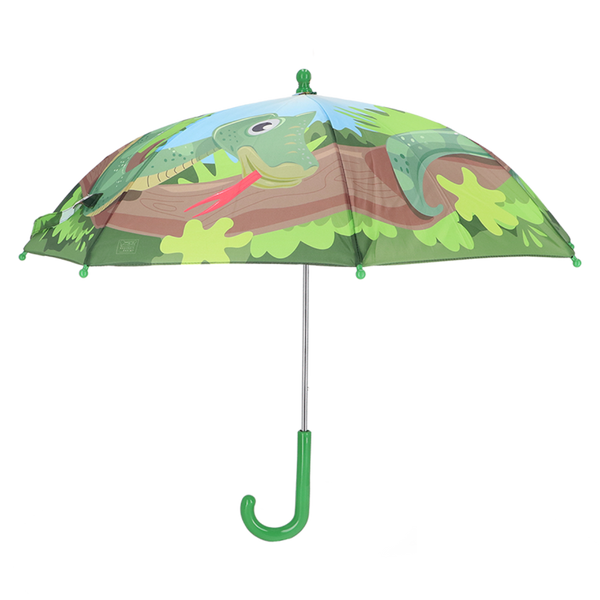 Esschert Design Kinderparaplu “Panorama Slang” – Transparante kinderparaplu 71 cm