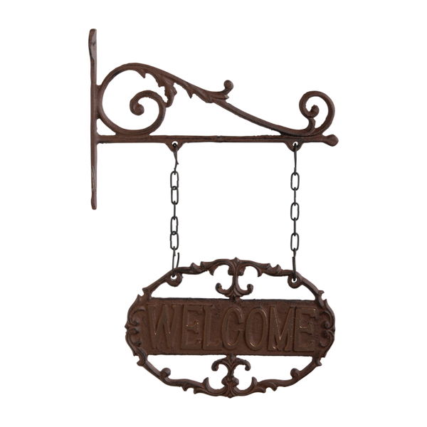 Willkommensschild mit Haken