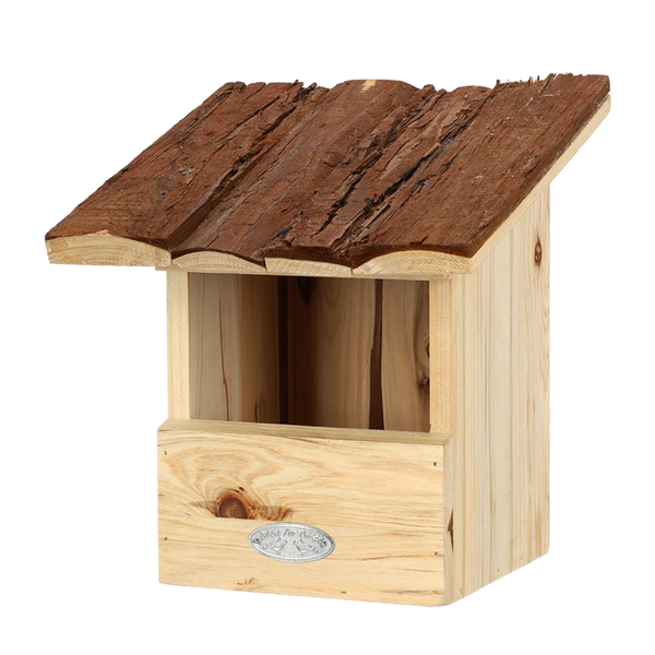 Esschert Design Nestkast Roodborst – Boomschorsdak, 20,3×21,5×24,3 cm