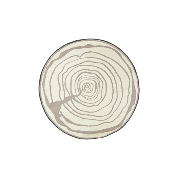 Runder Gartenteppich Jahresringe