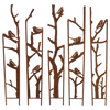 Esschert Design Trellis 5‑delig Vogelmotief – Metalen plantensteun 87 × 1,5 × 117 cm (PY185)