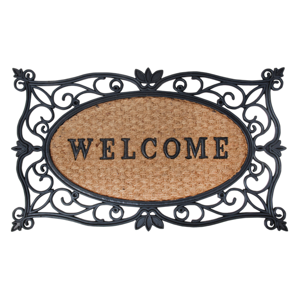 Fußmatte Gummi/Kokos "Welcome"