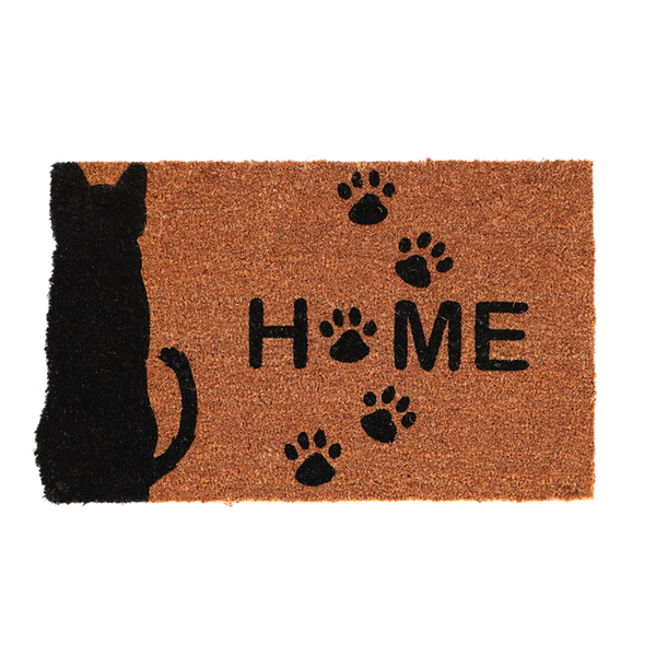 Fußmatte Kokosnusskatze nach Hause