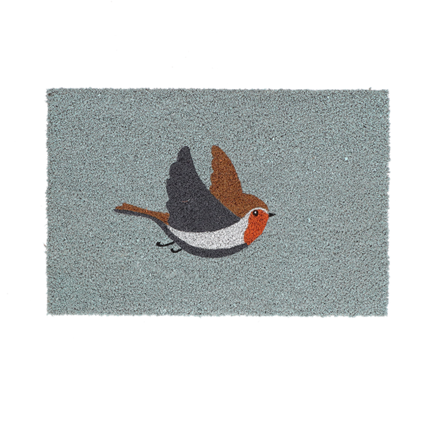 Fußmatte Kokosnuss Rotkehlchen M