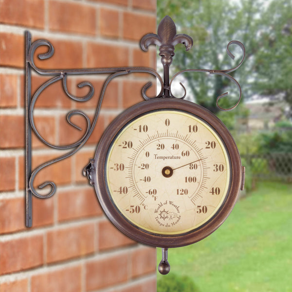 Bahnhofsuhr inkl. Thermometer