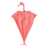 Regenschirmflamingo mit Rüschen