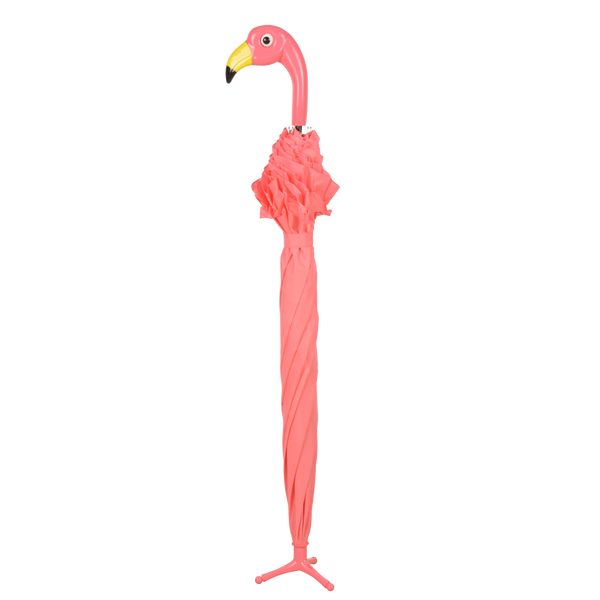 Regenschirmflamingo mit Rüschen